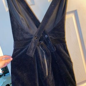 Velvet cross body dress